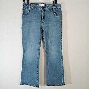Wrangler Boy's Youth Size 16 Husky Classic‎ Boot Cut Adjustable Blue Jeans JA015